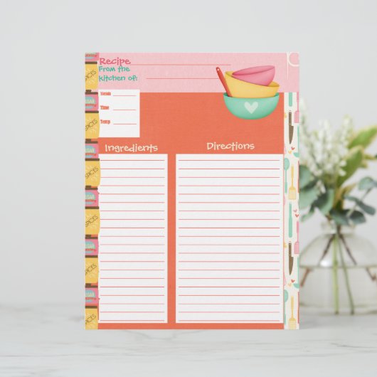 料理はアートレシピの挿入 (スタンド正面)