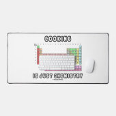 料理は化学周期表のユーモアにすぎない デスクマット (キーボード&マウス)