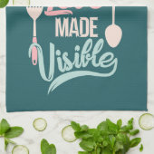 料理は愛で見える キッチンタオル (折り畳み)