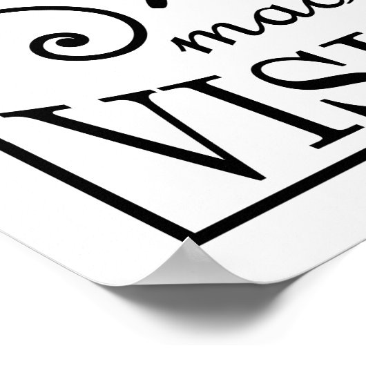 「料理は愛で見える」引用文デザイン ポスター (角)