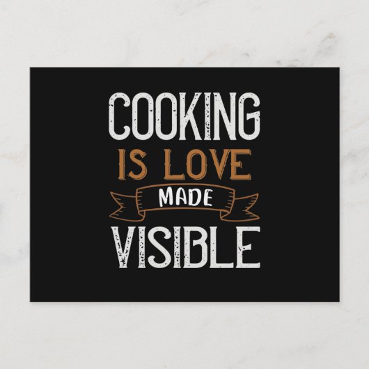 料理は愛で見える 案内ポストカード (正面)