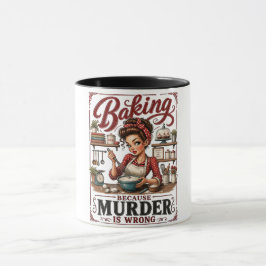 「料理は殺人よりマシ」コーヒーマグ マグカップ