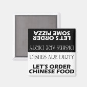 料理は汚れ注文の配送の両面 マグネット (正面/裏面)