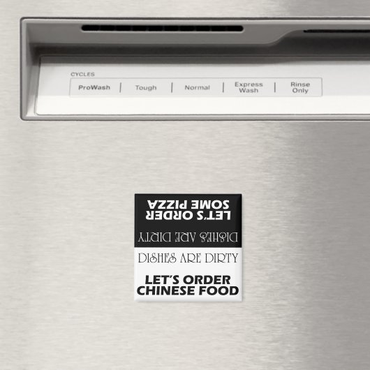 料理は汚れ注文の配送の両面 マグネット (インサイチュ (食洗機))