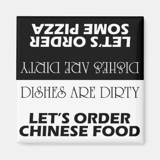 料理は汚れ注文の配送の両面 マグネット