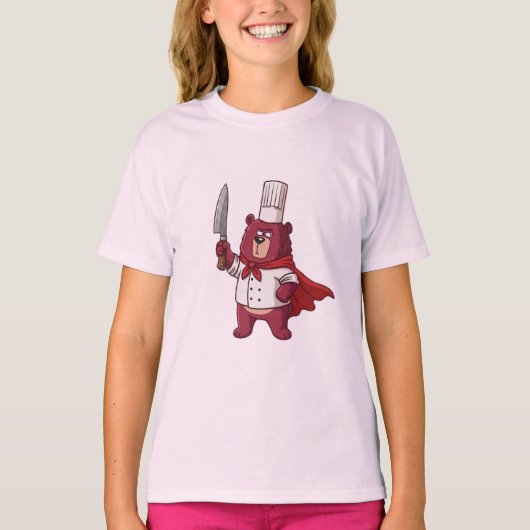 料理は私のスーパーパワー Tシャツ (正面)