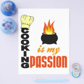 料理は私のパッションフライヤー チラシ (シングル)