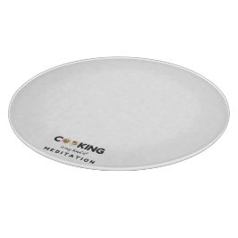 料理は私の瞑想の種類 – キッおもしろいチン カッティングボード