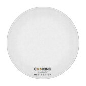 料理は私の瞑想の種類 – キッおもしろいチン カッティングボード (正面)