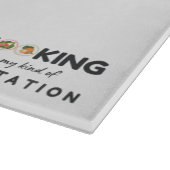 料理は私の瞑想の種類 – キッおもしろいチン カッティングボード (角)