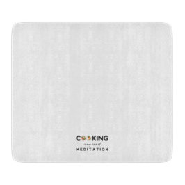 料理は私の瞑想の種類 – キッおもしろいチン カッティングボード