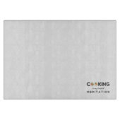 料理は私の瞑想の種類 – キッおもしろいチン カッティングボード (正面)