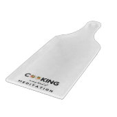 料理は私の瞑想の種類 – キッおもしろいチン カッティングボード (角)