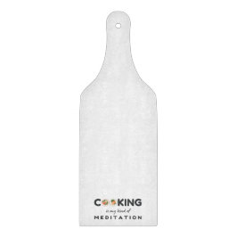料理は私の瞑想の種類 – キッおもしろいチン カッティングボード