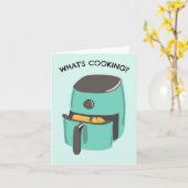 料理は?エアフおもしろいライアグリーティング カード (黄色い花)