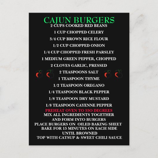 料理は？レシピ – ポストカード (正面)