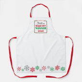 料理またはベーキングホリデーコンテスト優勝者の賞 エプロン (正面)