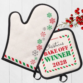 料理またはベーキングホリデーコンテスト優勝者の賞 鍋つかみ&鍋敷きセット