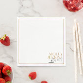 料理をテーマにしたバチェロレッテパーティーのナプキン スタンダードランチョンナプキン (インサイチュ)