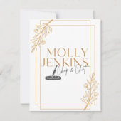 料理をテーマにした花嫁お別れパーティーの招待状カード シーズンカード (正面)