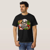 料理を楽しむ面白いデザイン Tシャツ (正面フル)