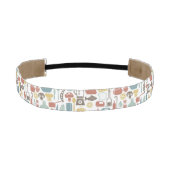 料理アイコンが付いているパターン アスレチックヘッドバンド (正面)