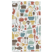 料理アイコンが付いているパターン スモールペーパーバッグ (裏面)