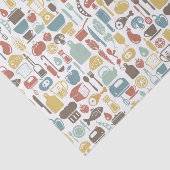 料理アイコンが付いているパターン 薄葉紙 (詳細)