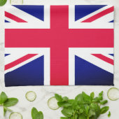 料理イギリス&イギリス国旗、ビッグベン・ロンドン、シェフ キッチンタオル (折り畳み)