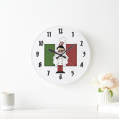 料理イタリアン長#1 ラージ壁時計 (ホーム)