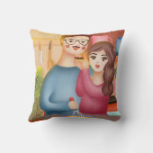 料理インディアンスナックforハビーバレンタインデー クッション (裏面)