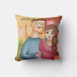 料理インディアンスナックforハビーバレンタインデー クッション