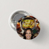 料理ウィズカマラ 缶バッジ (正面&裏面)