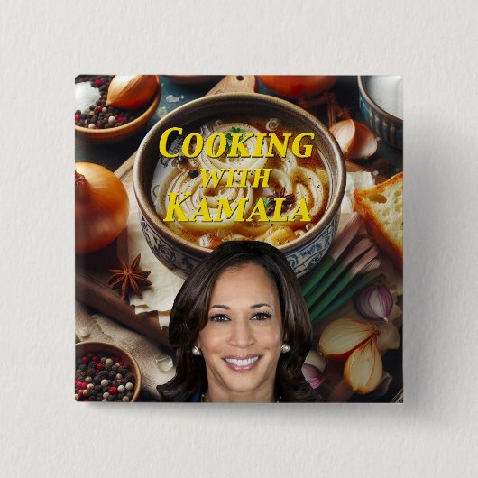 料理ウィズカマラ 缶バッジ (正面)