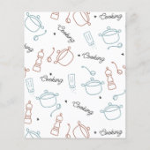 料理ウェルとラブパターン装飾用クッション (裏面)