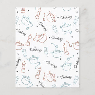 料理ウェルとラブパターン装飾用クッション