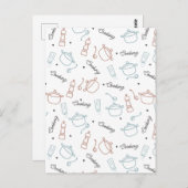 料理ウェルとラブパターン ポストカード (正面/裏面)