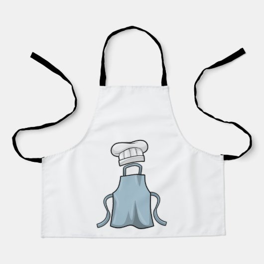 料理エプロン及び料理帽子 エプロン (正面)