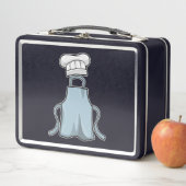 料理エプロン及び料理帽子 メタルランチボックス (インサイチュ)