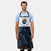 料理エプロン鍵ウエストハッピープレイス エプロン (着用した状態)