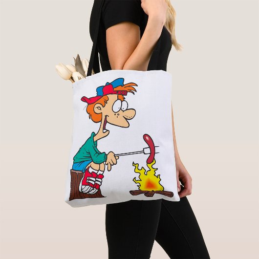 料理オンザキャンプファイヤー トートバッグ