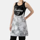 料理カスタムホワイトマーブル エプロン (インサイチュ)