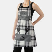 料理カスタム具付き白黒具 エプロン (インサイチュ)