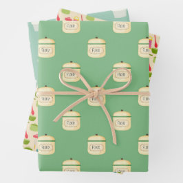 料理キッチン、ラッピング紙4、 ラッピングペーパーシート