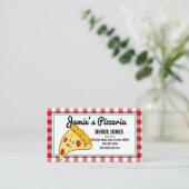 料理クラスケータリングディナーピザピザカフェ 名刺 (スタンド正面)