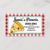 料理クラスケータリングディナーピザピザカフェ 名刺 (正面)