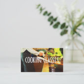 料理クラスレストランバーアイアンシェフ 名刺 (スタンド正面)