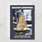 料理クリスマスティースプーンの木の料理DIY写真 シーズンカード (正面)