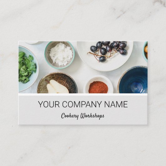 料理シェフフードケータリング 名刺 (正面)