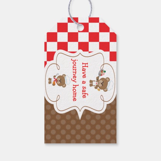 料理シェフベアーズサンキューギフトラベル ギフトタグ (裏面)